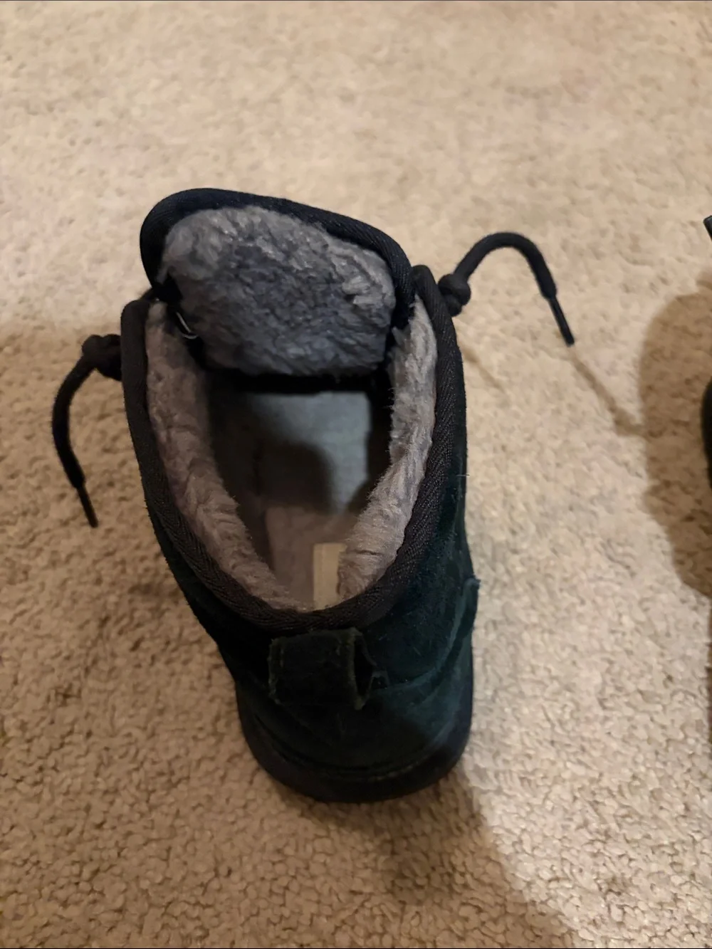 UGG Men's Black Suede Chukka Boots with Plush Lining